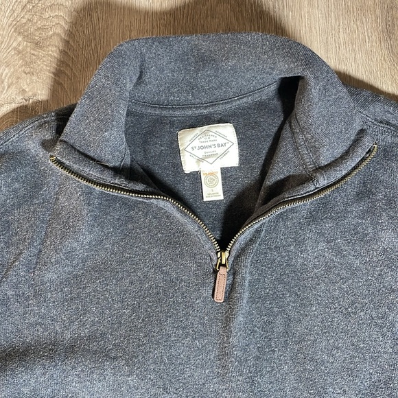 St. John’s Bay 100% Cotton Quarter Zip Sweater - Picture 3 of 8